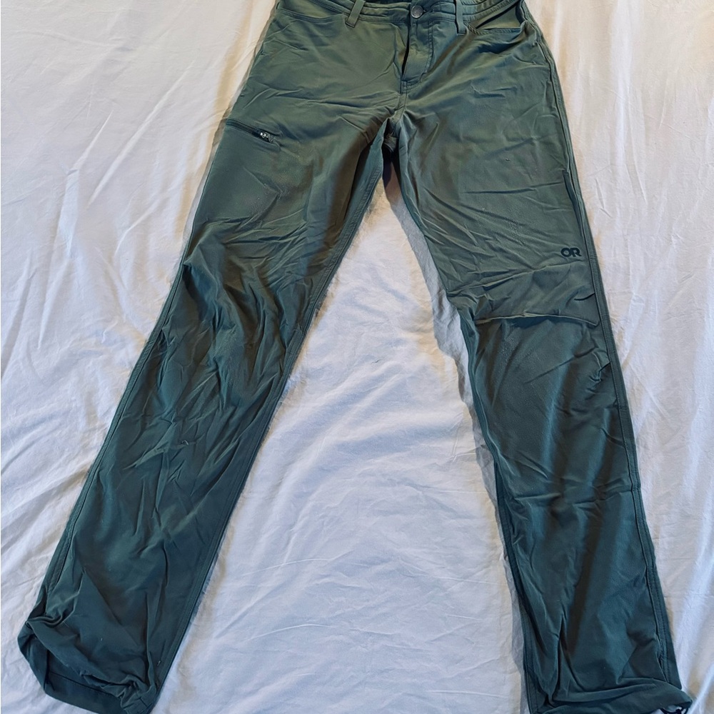 Outdoor Research Moss Green Straight-Leg Hiking Pants